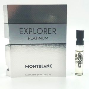 ❤️ 4 for $25 Montblanc Explorer Platinum Mini Travel Vial NEW